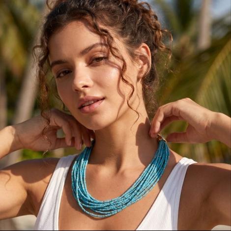 Колье, вставка: бисер, арт.:252401417gp-n, SilverWings, рис. 2