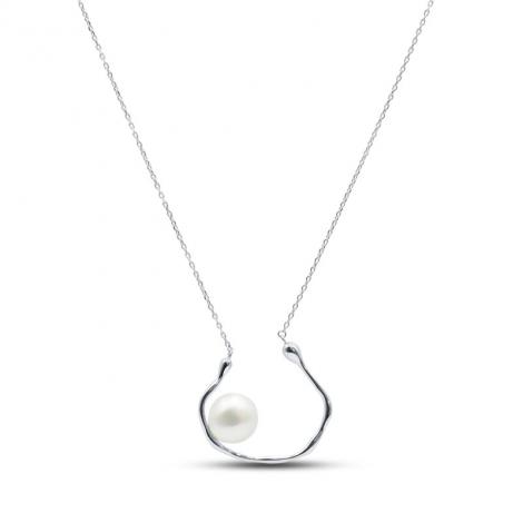 Колье, вставка: жемчуг "барокко" (культ.), арт.:25ne0588a-204, SilverWings, рис. 1