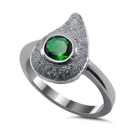 Кольцо, вставка: куб.цирконий, арт.:31qspbb00639-19, SilverWings, рис. 1